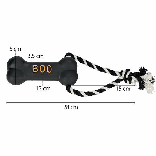 Product photo Boo Cord Dog Toy + Bone Length 13 Cm 4