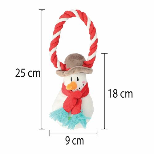 Product photo Dog Plush Toy - Snowman Shaped 18 Cm 2