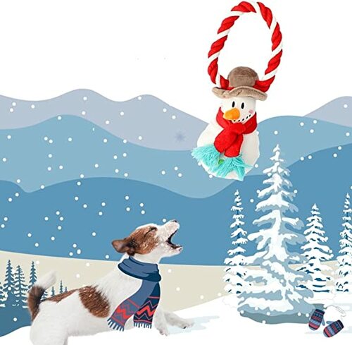 Product photo Dog Plush Toy - Snowman Shaped 18 Cm 9