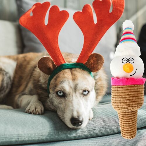 Product photo Ice Cone Plush Dog Toy - Buli, 28 Cm 10