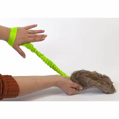 Zdjęcie produktu Szarpak ze sztucznego futra z rączką bungee 2