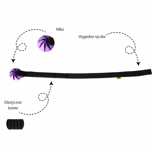 Product photo Tug With Ball, Bungee Handle 65 Cm 4