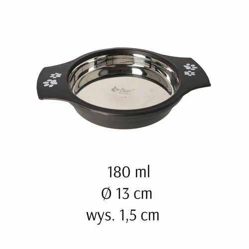 Zdjęcie produktu Miska metalowa z uchwytami dla kota 4