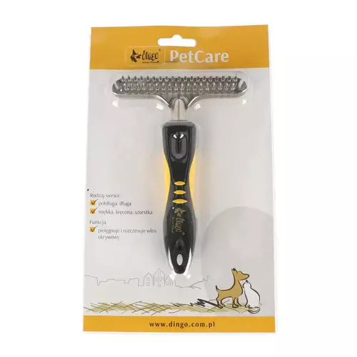Product photo Metal Currycomb Plastic Handle 2-Row 4