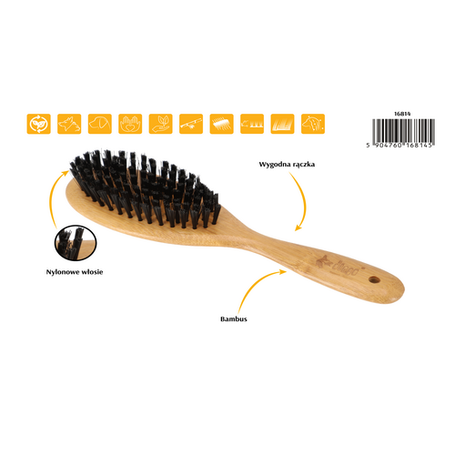 Product photo Bamboo Handle Brush With Nylon Hair 2