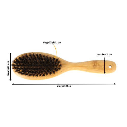 Product photo Bamboo Handle Brush With Boar Hair 3