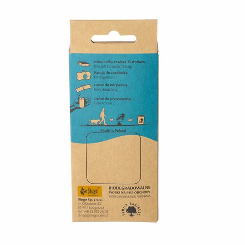 Product photo Compostable Bags For Dog Waste, Box 4 Rolls 4