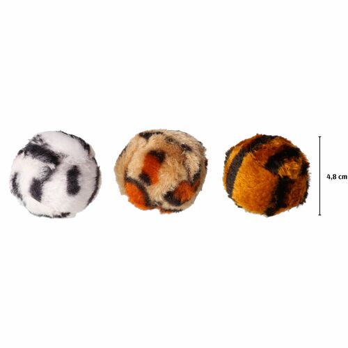 Product photo Cat Toy Ball "Tiger"; 4,8 Cm, 3 Pcs 2