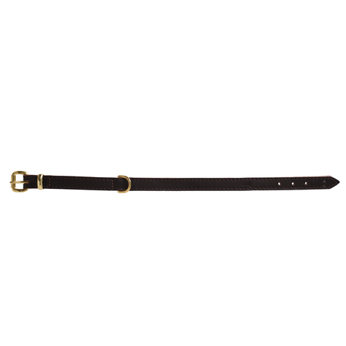 Product photo SOFT Leather Collar without suede lining, brass 2