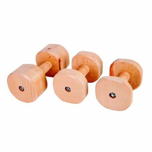 Product photo Wooden interchangeable dumbbell grip 3