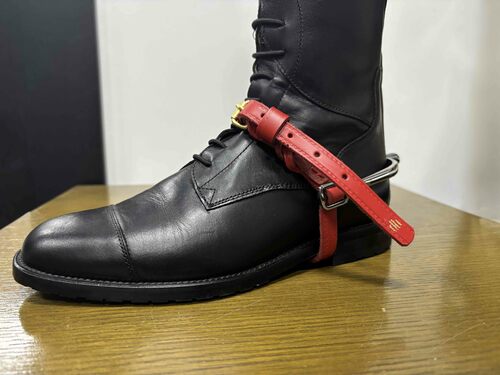 Zdjęcie produktu Paski skórzane do ostróg - okucia mosiądz 3