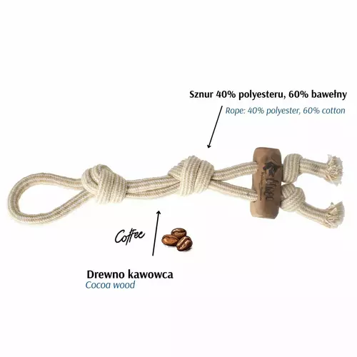 Zdjęcie produktu Zabwka z drewna kawowego dla psa PSIA KAWKA 9