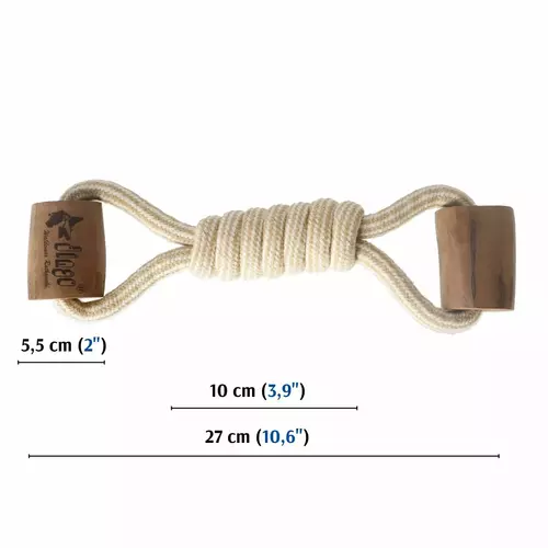 Product photo Chew Toy Made Of Coffee Wood On A Rope 8