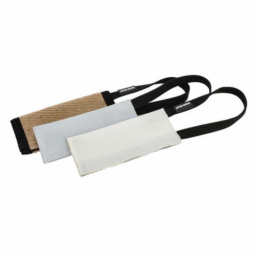 Product photo LEATHER  tug toy with treat pocket and handle 5