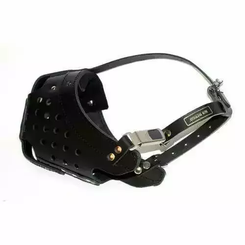 Product photo Reinforced leather muzzle for dog 9