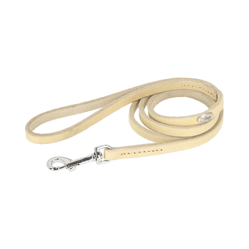 Product photo SOFT NATURAL Leather Leash With Handle, Sewn 3