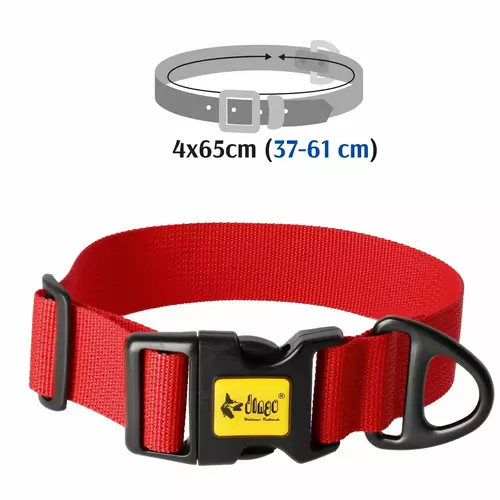 Product photo Wide Dog Collar with Black Hardware 4