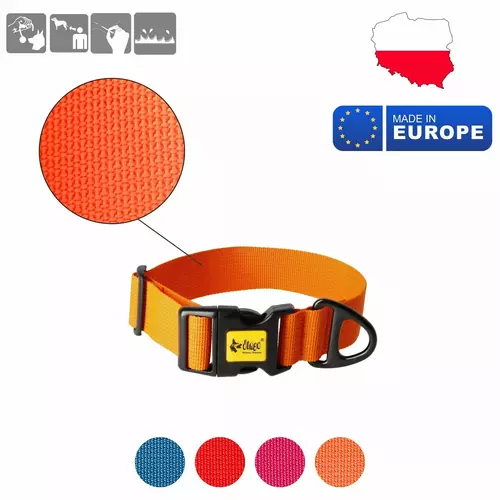 Product photo Wide Dog Collar with Black Hardware 8