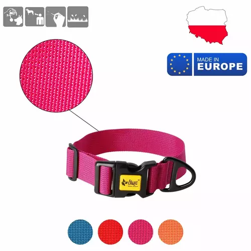 Product photo Wide Dog Collar with Black Hardware 7