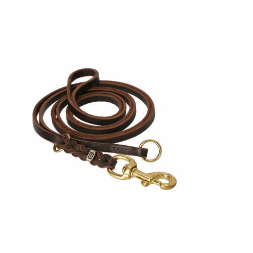 Product photo Ring leash made of oiled leather without handle 3