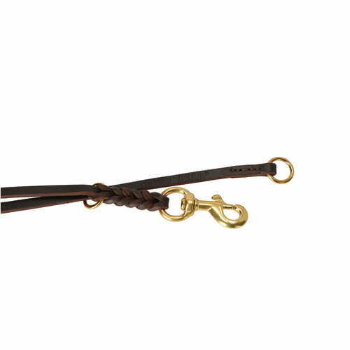 Product photo Ring leash made of oiled leather without handle 5