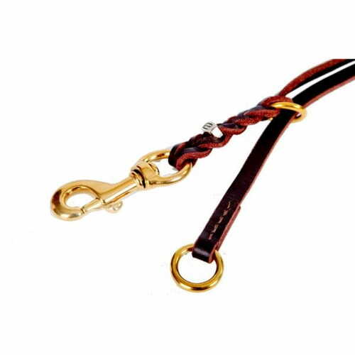 Product photo Ring leash made of oiled leather without handle 6