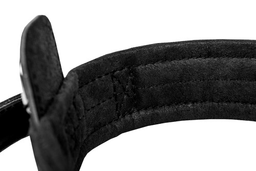 Product photo Leather collar with DRAGO handle, black 9