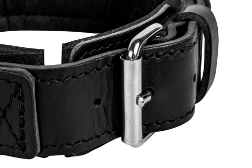 Product photo Leather collar with DRAGO handle, black 5