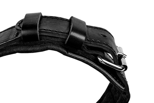 Product photo Leather collar with DRAGO handle, black 8