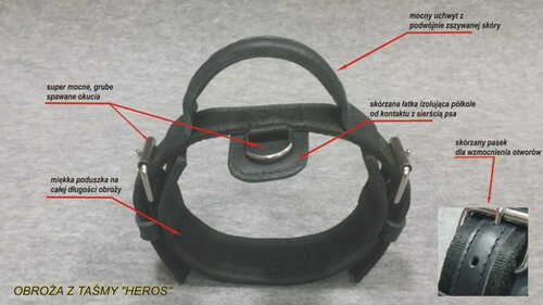 Product photo Tape collar with HEROS handle, black 2