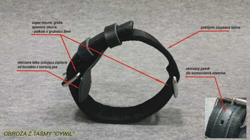 Product photo Tape collar CYWIL, black 2
