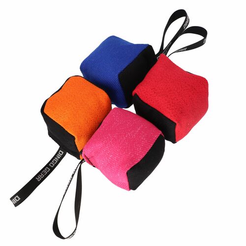Product photo Ring fabric tug toy with one handle 10x10 cm "cube" 3