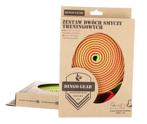 Product photo Training leash set 2.5 x 4 m green + red 2
