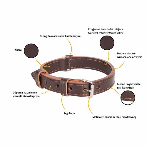 Product photo Classic Double Leather Collar 2
