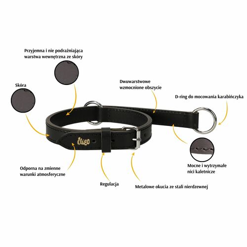 Product photo Classic Leather Choke Collar 2