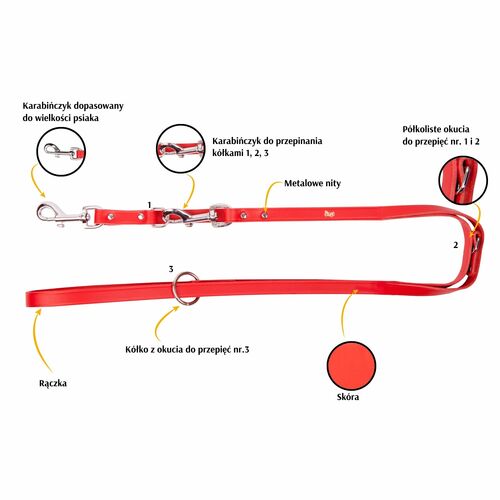 Product photo Classic Leather Extendable Leash 3
