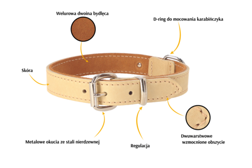 Product photo Soft Leather Collar 2