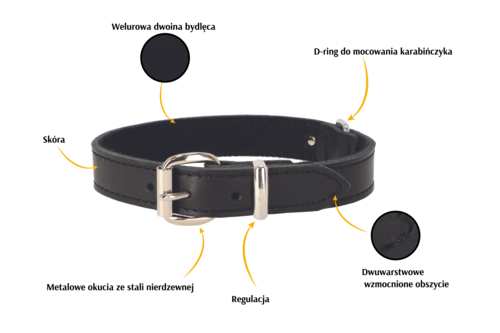 Product photo Soft Leather Collar 2