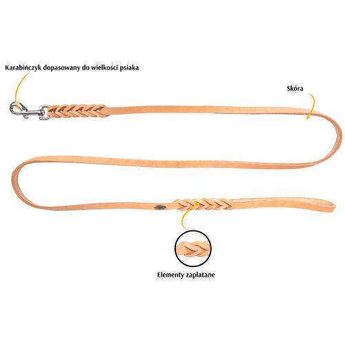 Product photo Soft Leather Braided Leash 3