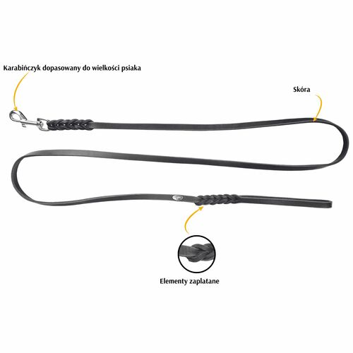 Product photo Soft Leather Braided Leash 3