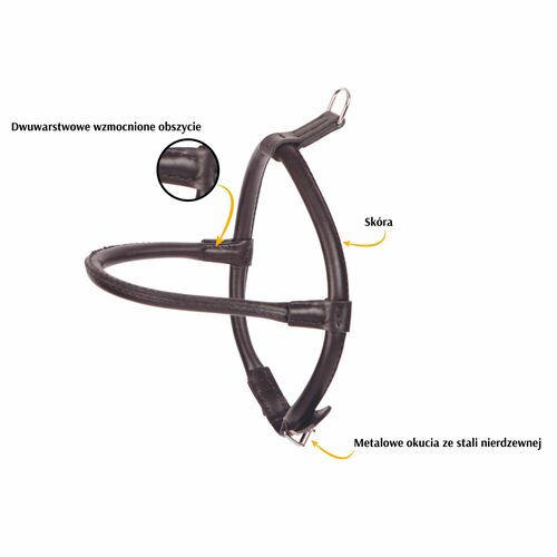 Product photo Round Soft Leather Harness 'Chow-Chow' 2