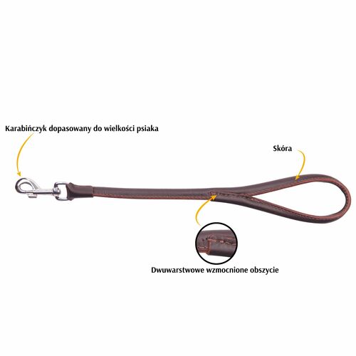 Product photo Round Soft Leather Urban Leash 2