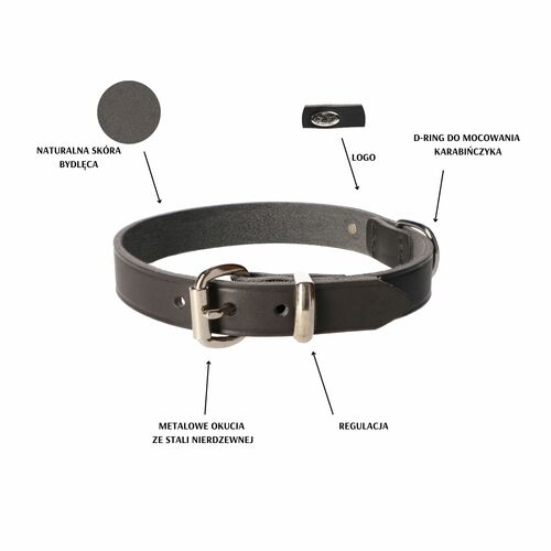 Product photo Natural Soft Leather Collar 3