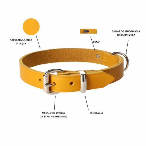 Product photo Natural Soft Leather Collar 3