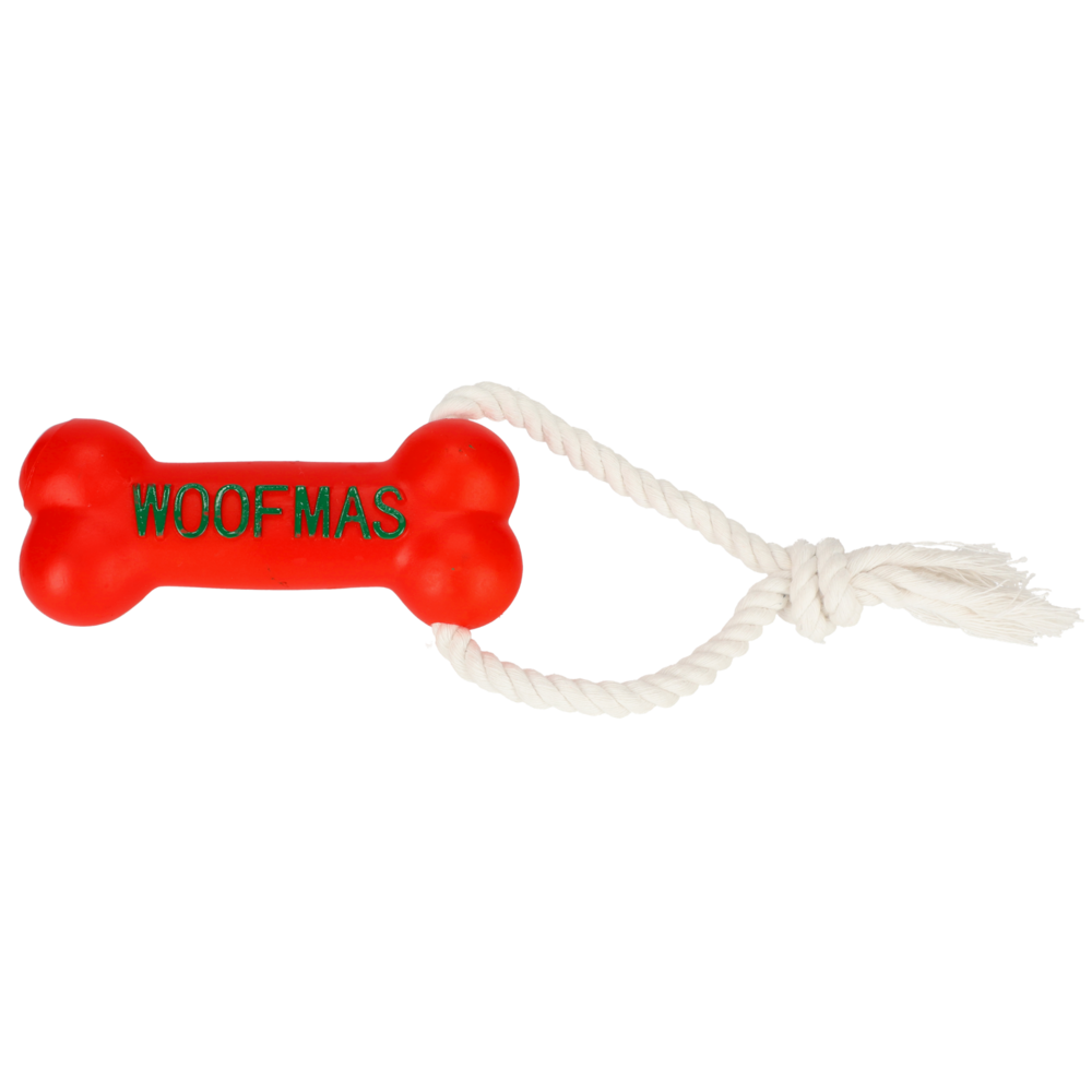 Product photo Woofmas  Vinyl Bone + Rope