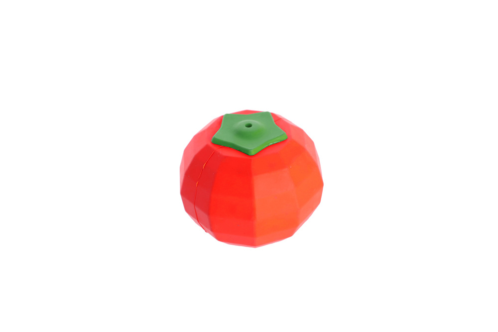 Product photo Hard Tpr Rubber Dog Toy - Tomato, 9 Cm