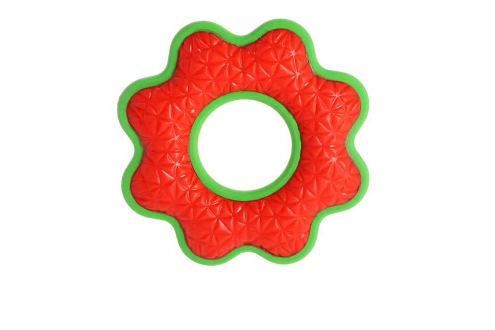 Product photo Tpr Rubber Dog Toy - Flower, 16,5 Cm