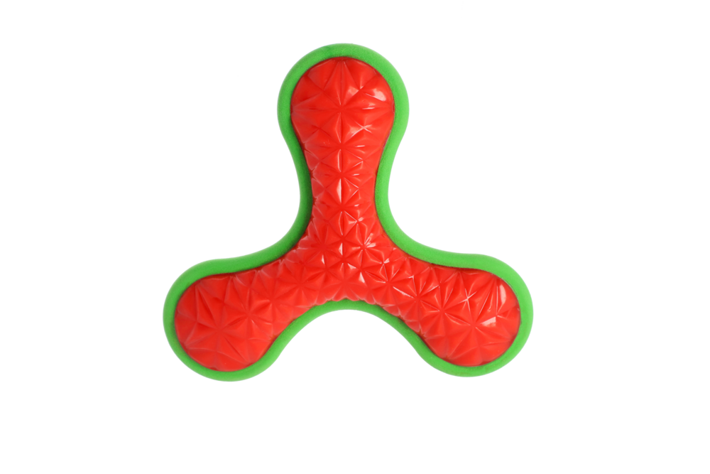 Product photo Tpr Rubber Dog Toy - Bumerang Tri, 16,5 Cm