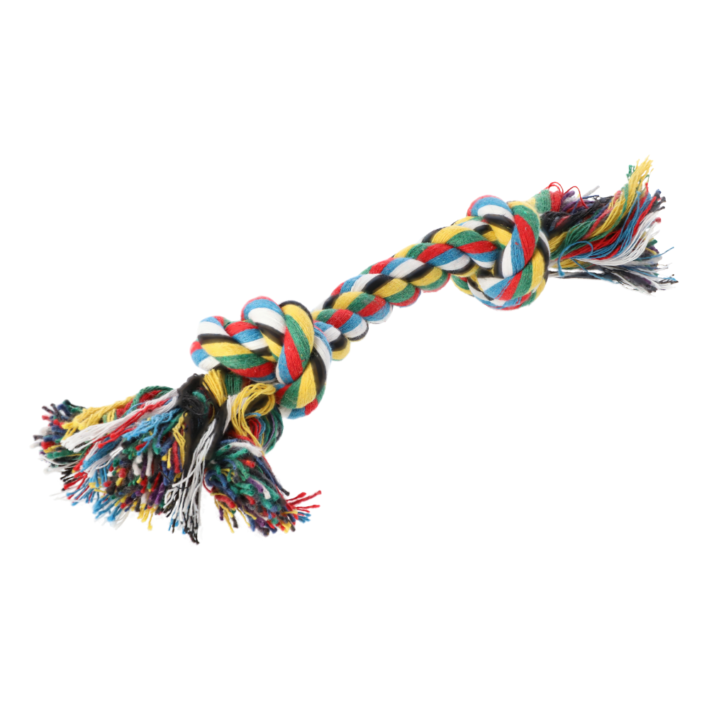 Product photo Cord Dog Toy 2 Knots Multicolor