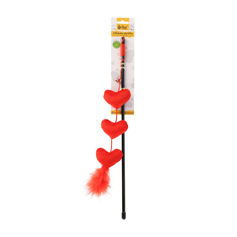 Product photo Love Cat Teaser Hearts + Feathers